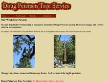 Tablet Screenshot of dougpetersentreeservice.com